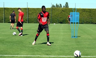 Ousmane Dembélé, ici lors d’un entraînement à Dinard, au mois de juillet.