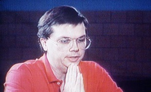 Marc D. Chapman, l'assassin de John Lennon en prison, le 4 décembre 1992.