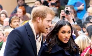 Le prince Harry et sa fiancée Meghan Markle