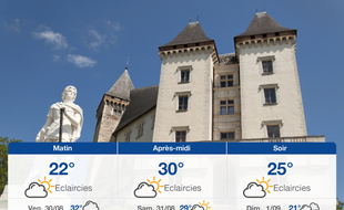 Météo Pau: Prévisions du jeudi 29 août 2019