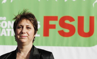 Bernadette Groison, la secrétaire générale de la FSU, le 1er février 2010, à Lille.