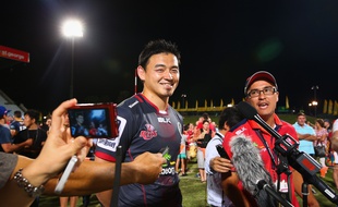 L'arrière japonais Ayumu Goromaru le 12 février 2016 en Australie