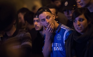 Un supporter de l'OM le 21 mai 2016