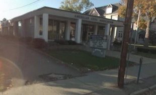 Le bâtiment, à Binghamton, dans l'Etat de New York, où le forcené retient une quarantaine d'otages.