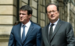 Manuel Valls et François Hollande le 15 juin 2016 à Paris
