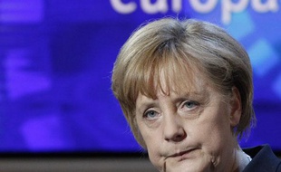 Angela Merkel à Berlin le 6 mai 2010.