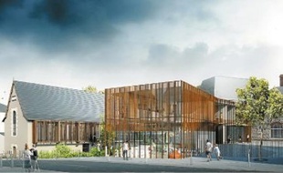 La salle du Jeu de Paume (à g.) sera entièrement rénovée et agrandie , mais pas la Cité (à d.).