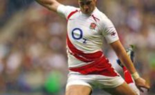 L'Anglais Danny Cipriani transforme une pénalité face à l'Irlande, le 15 mars 2008 à Twickenham.
