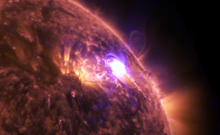 La Nasa a publié, le 26 avril 2016, d'impressionnantes images d'une éruption solaire.
