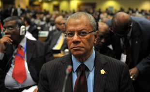 Le Premier ministre mauricien Navin Chandra Ramgoolam, le 30 janvier 2011 à Addis Abeba, lors d'un sommet de l'Union Africaine