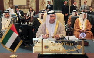 le ministre d'Etat émirati aux Affaires étrangères Anwar Gargash à Bagdad, le 29 mars 2012