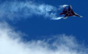 Un Mig-29 russe lors d'une démonstration en vol le 27 août 2013