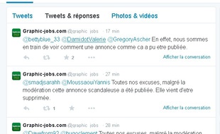 Capture d'écran du site graphique-job.