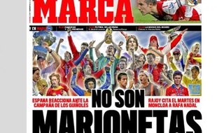 Capture d'écran du quotidien espagnol Marca, le 10 février 2012.