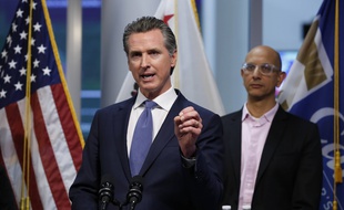 Le gouverneur de Californie, Gavin Newsom, le 17 mars 2020.
