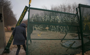 Strasbourg le 21 février 2017. Bure, dans le bois Lejuc occupé par les militants antinucléaire.
