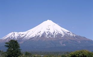 Vue panoramique du mont Taranaki, en Nouvelle-Zélande