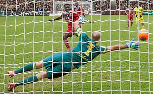 Gomis a inscrit le second but qui a mis fin aux espérances nantaises.