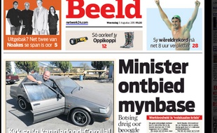Capture écran du quotidien sud-africain «Bleed» du 5 août 2015 sur le site pressreader.com à propos d'un véhicule volé en Afrique du sud en 1993 et retrouvé.