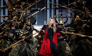Madonna en concert (illustration).