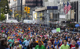 Le marathon de New York le 3 novembre 2019 (illustration).