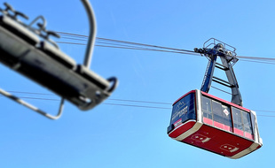 Le téléphérique d'Auron, dans les Alpes-Maritimes
