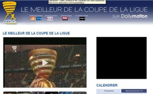 Dailymotion et la Ligue de football professionnel ont passé un accord pour diffuser les résumés des matchs de la Coupe de la Ligue, le 12 janvier 2009.