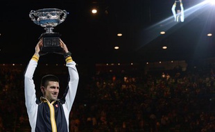Novak Djokovic, vainqueur de l'Open d'Australie 2013.