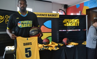 L'arrière de Provence Basket, Chris Davis, le 10 septembre 2014.