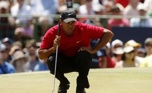 Le golfeur américain Tiger Woods lors des Masters d'Australie, le 15 novembre 2009.