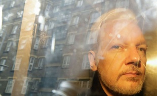 Julian Assange, le 1er mai 2019, à Londres.