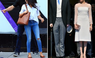 Le look de Meghan Markle avant et après son mariage avec le prince Harry.