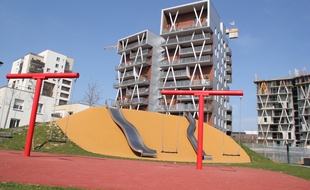 Le quartier de la Courrouze à Rennes.