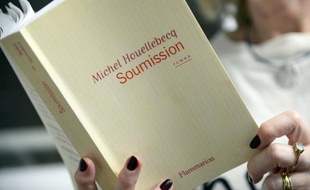 La couverture du nouveau roman de Michel Houellebecq, "Soumission", le 16 décembre 2014 à Paris