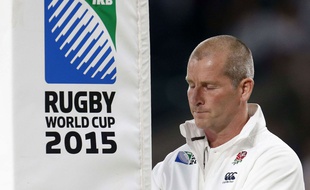 Le sélectionneur anglais Stuart Lancaster le 26 septembre 2015.