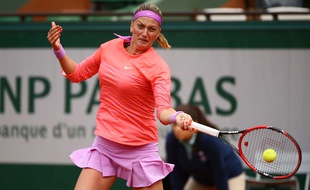 Petra Kvitova à Roland-Garros en 2015