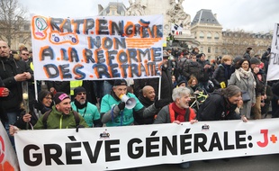 Manifestation contre la réforme des retraites à Paris, illustration