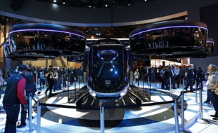 Le taxi volant « Bell Nexus », a été dévoilé lors du CES 2019 à Las Vegas.