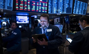 Image d'illustration de traders à New York.