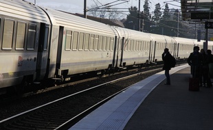 Illustration train TER, SNCF. Voiron, FRANCE - 29/12/2014/VILAXAVIER_11801/Credit:XAVIER VILA/SIPA/1412311136