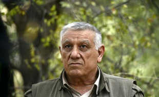 Cemil Bayik, chef militaire du Parti des travailleurs du Kurdistan, le 6 octobre 2015, dans le nord du Kurdistan irakien
