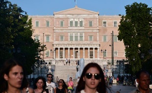 Le Parlement grec, le 12 août 2015