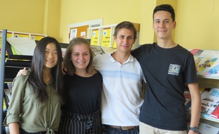 Valentine, Charlotte, Maxime et Nicolas ont remporté le 15 mai, le concours Sciences Factor en réalisant une turbine qui produit de l'électricité à partir de l'eau des gouttières.