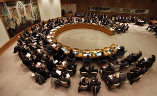 Le Conseil de sécurité des Nations Unies, le 31 janvier 2012, à New York.