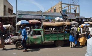 Scène de la vie quotidienne à Bamako, capitale du Mali, le 21 janvier 2013.
