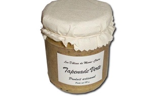 Un pot de tapenade verte de la marque «Les délices de Marie-Claire».
