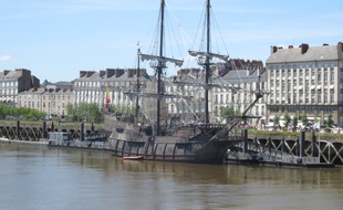 El Galeon Andalucia, quai de la Fosse à Nantes en 2018