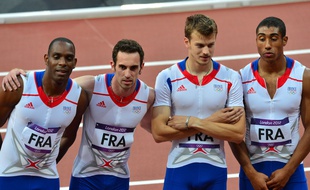Le relais 4x100 m français des JO de Londres.