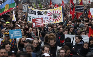 Manifestation parisienne le 17 décembre 2019.