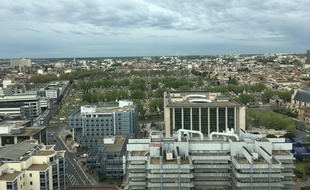 La ville de Bordeaux, vue depuis l'hôtel de la métropole.